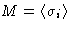 $M=\left\langle \sigma_i\right\rangle$